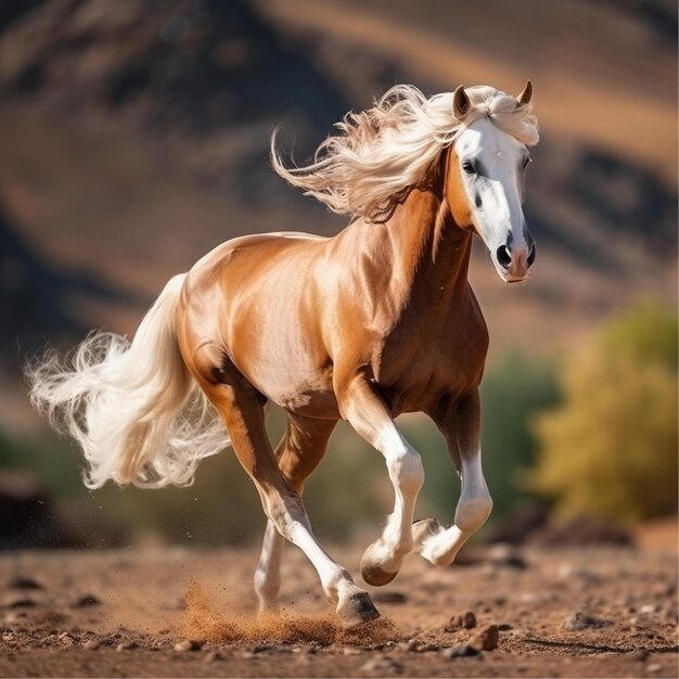 Gorgeous Arabian Horse on a Beautiful Background