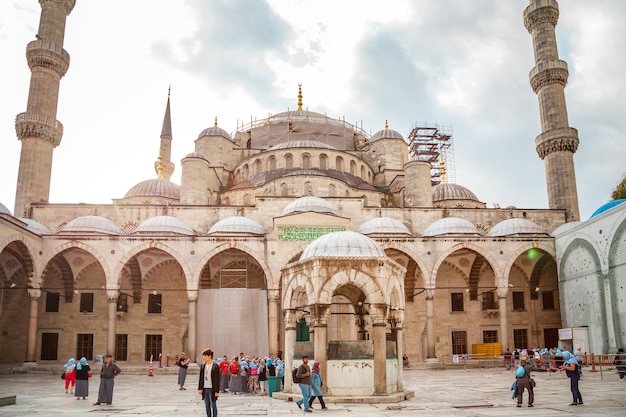 화려한 블루 모스크 이스탄불 터키