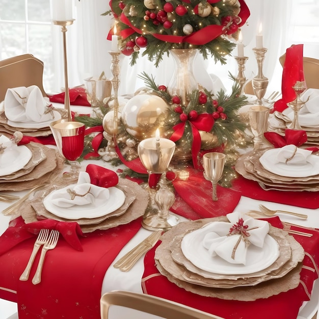 Gorgeous Christmas Table Setting Ideas For An Unforgettable Holiday Elegant Christmas Dining Table