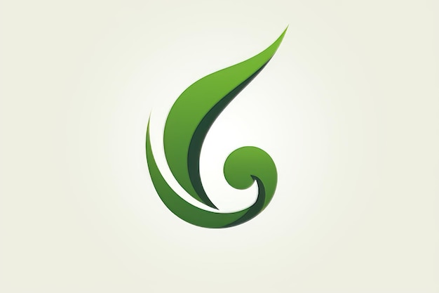 Photo gorgeous g a captivating leaf nature icon vector logo design