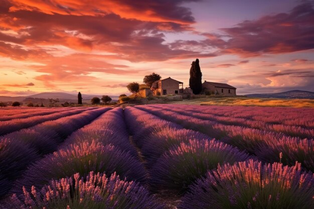 gorgeous landscape of provence france