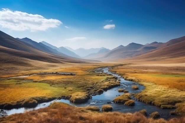 Gorgeous mountain landscape The Deosai National Park