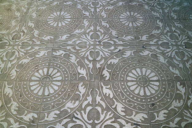 Gorgeous pattern paving stone of the sidewalk