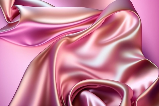 A Gorgeous and Realistic Pink Fabric Background Ai generated artwork