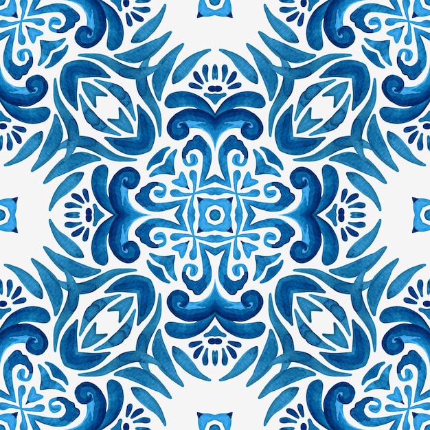 Gorgeous seamless mediterranean tile islamic background seamless pattern