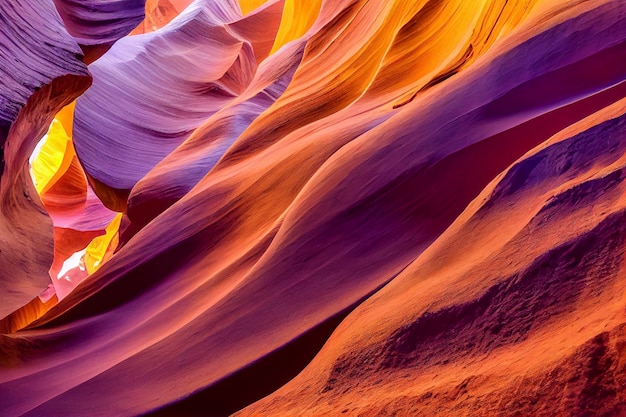 Великолепные текстурированные стены каньона из красного песчаника