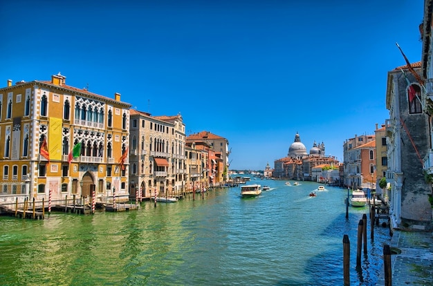 Gorgeous view of the Grand Canal and Basilica Santa Maria della