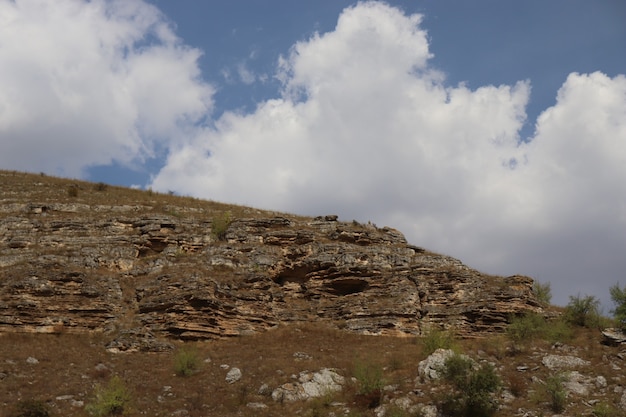 gorges against the blue sky summer hills