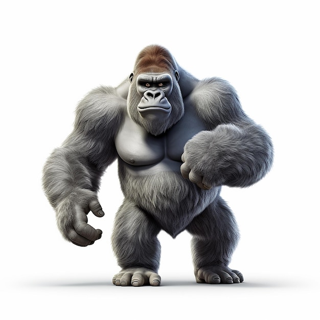 gorilla 3D-tekenfilm