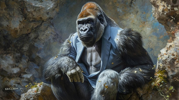 gorilla art illustration