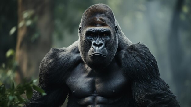 Photo gorilla high quality background