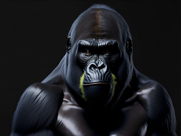 Gorilla isolated ai generated