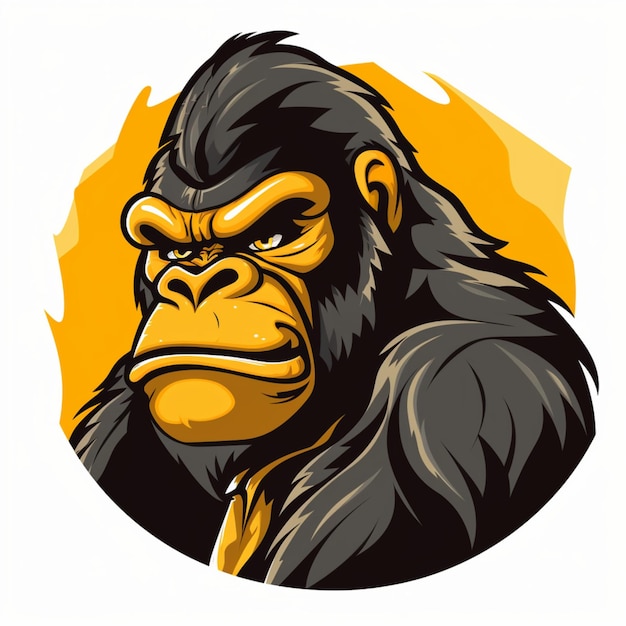 gorilla logo cartoon