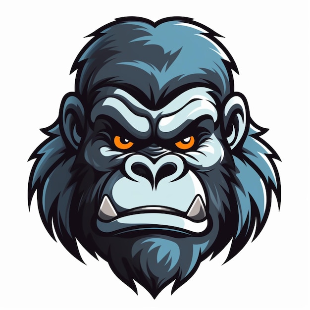 gorilla logo cartoon