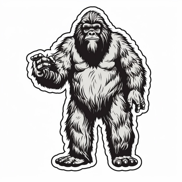 Foto disegno del logo del gorilla