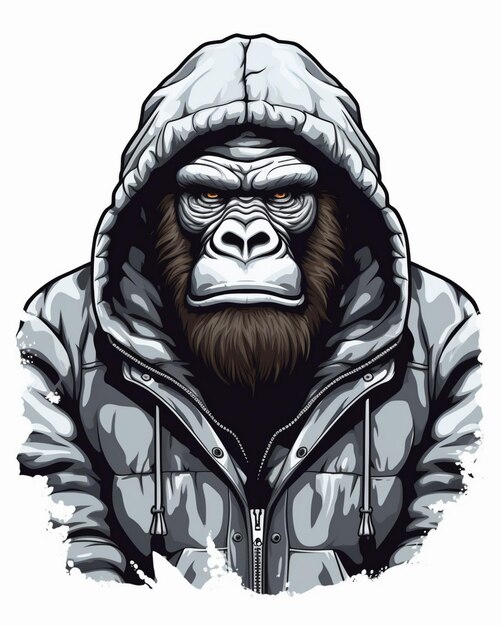 Foto disegno del logo del gorilla