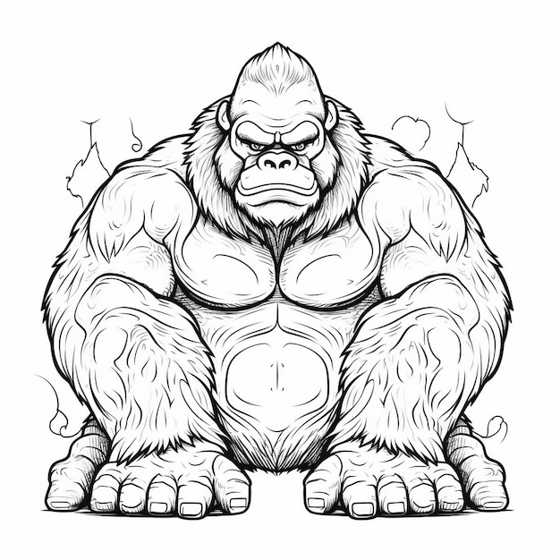 Foto gorilla logo ontwerp