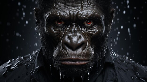 gorilla nft kunst portret foto realistische generatieve AI