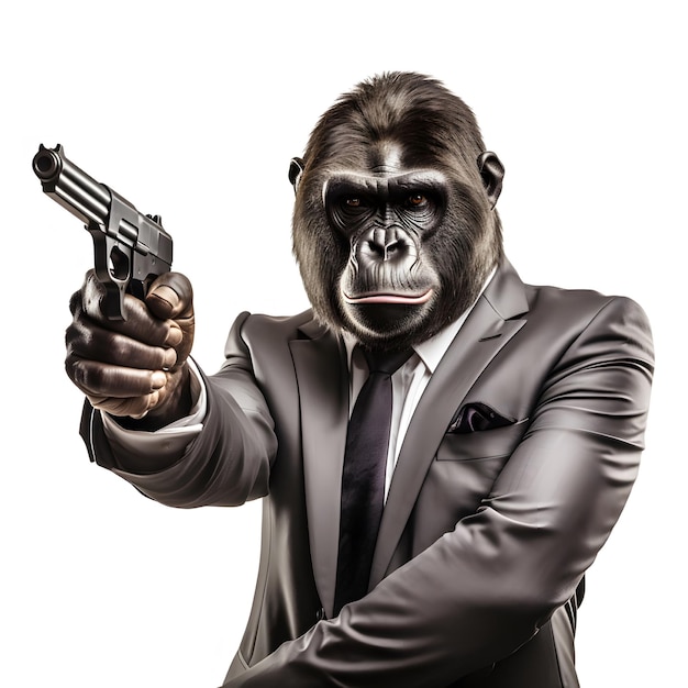 Premium AI Image | gorilla spy Jungle