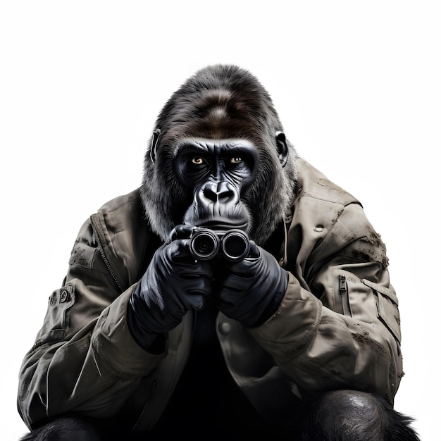 Photo gorilla spy spy