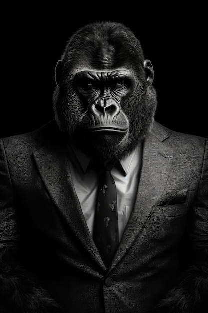 Another Gorilla Wearing a Tie