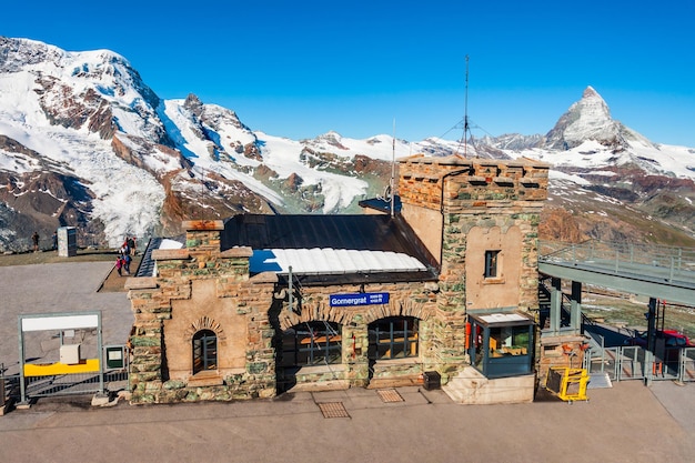 Photo gornergrat observatory near zermatt switzerland