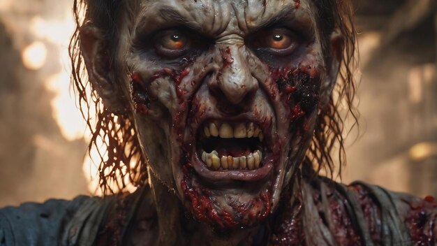 Gory is een doodsbangte zombie.