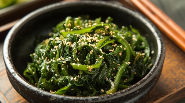 gosari namul Korean food side dish Seasoned Bracken Generative Ai