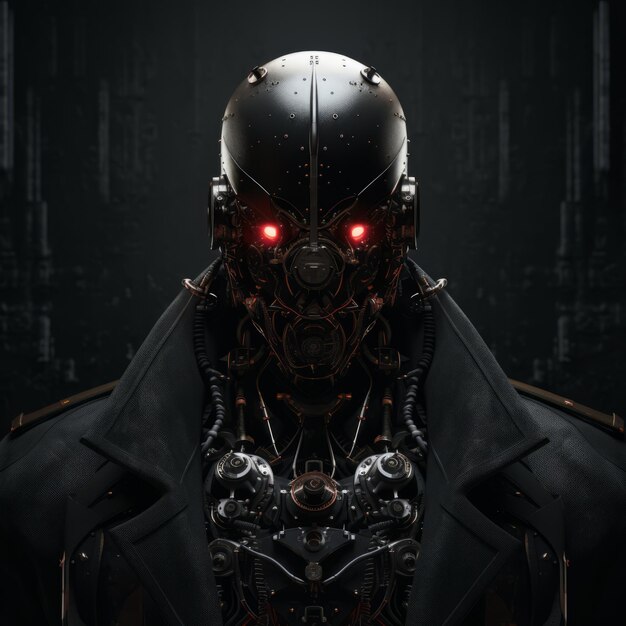 Gothic Aesthetics Meet Technological Marvel Unveiling the Robotic Gothic Robot in 8K Splendor