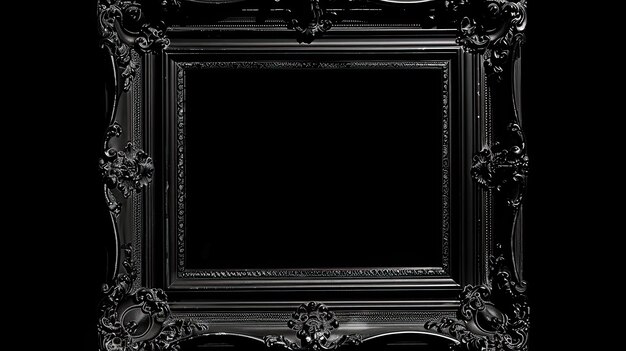 Gothic black victorian frame