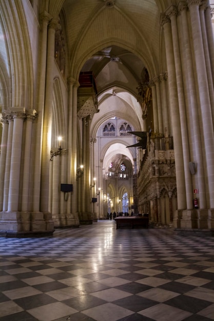 제국의 도시인 톨레도의 Gothic.cathedral. 스페인