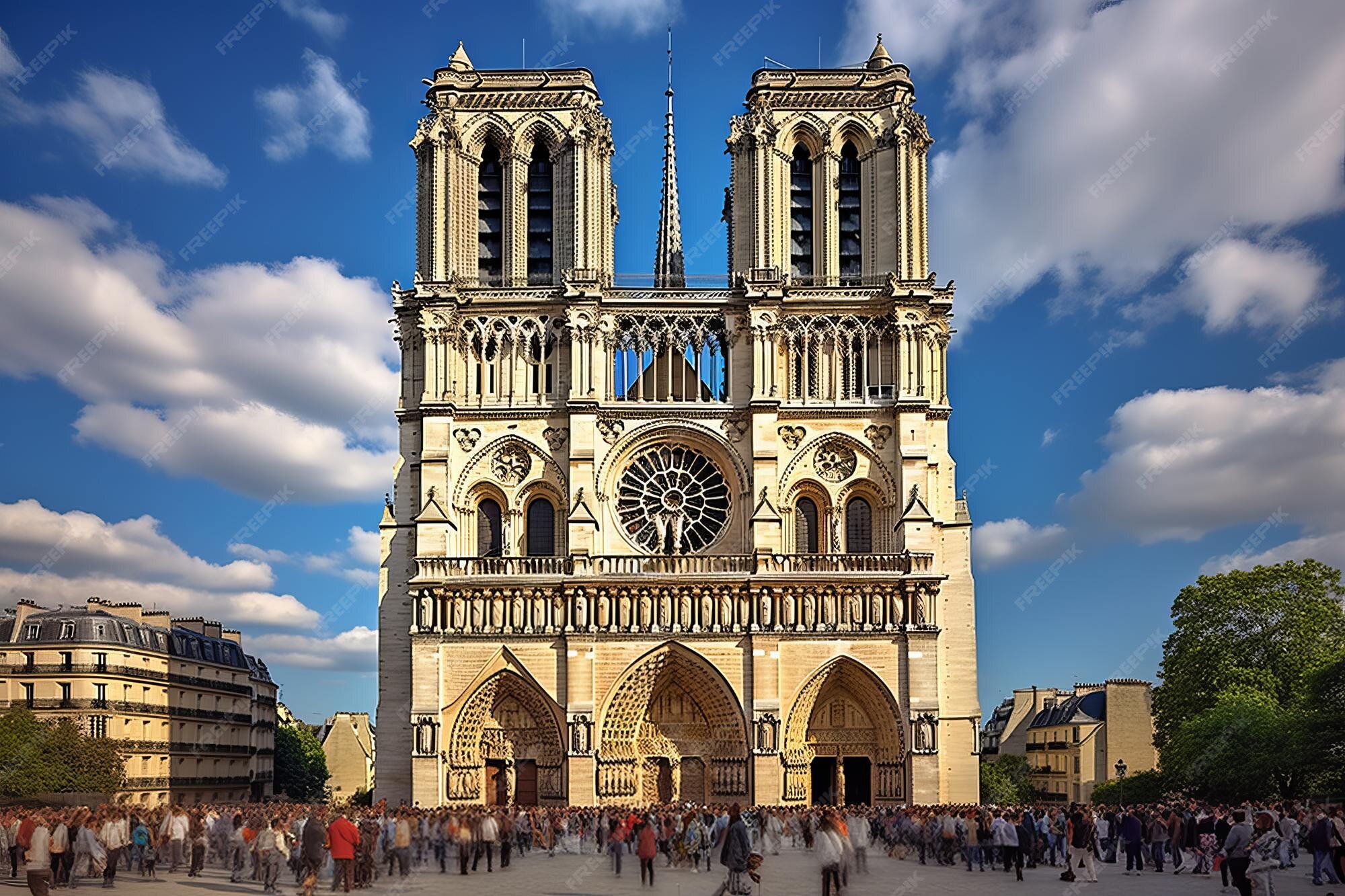 Premium AI Image | Gothic Grandeur Unveiling the Captivating Facade of 