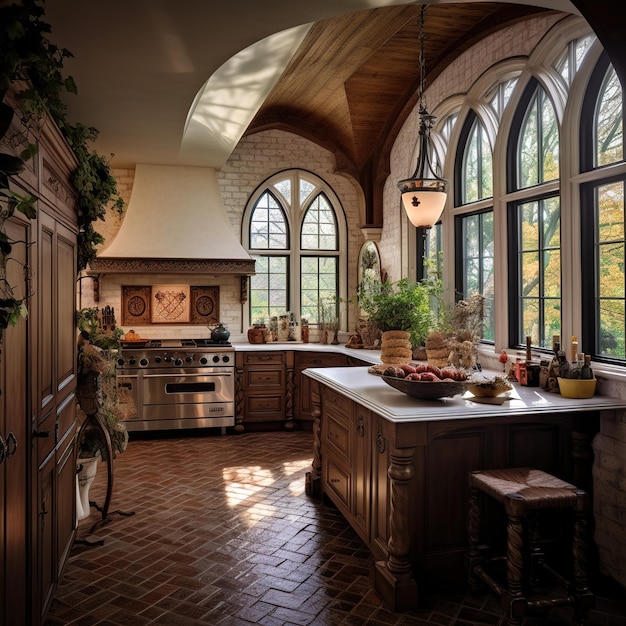 gothic style kitchen