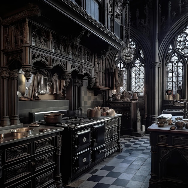 Gothic Style Kitchen Design Ideas