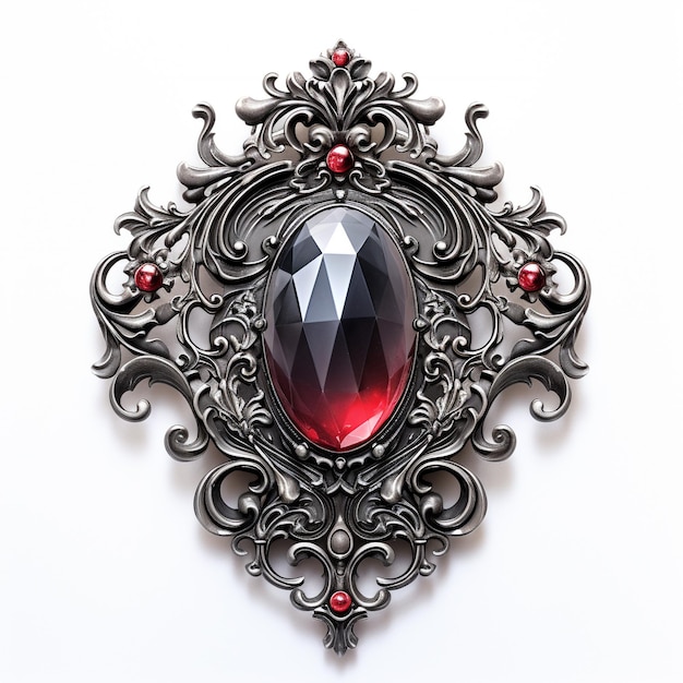 Gothic victorian brooch