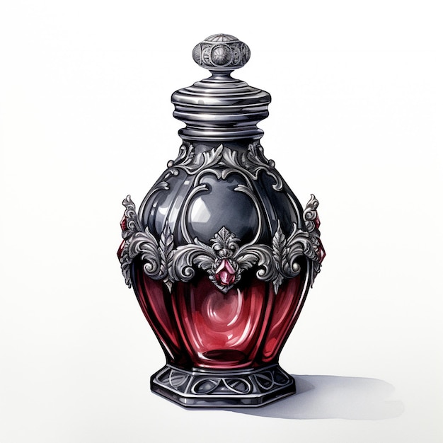 Photo gothic victorian vintage perfume bottle