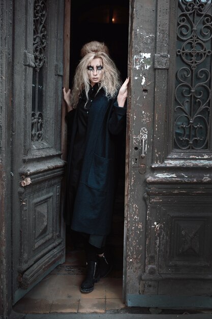 Gothic woman in doors