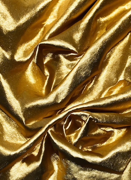 Goud metallic stof op maat gesneden