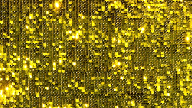 Gouden abstracte textuur achtergrond Gouden prachtige elementen Abstract gouden disco achtergrond reflecties en schittering Muziek feest en dans concept