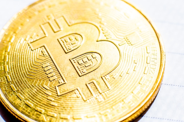 Gouden bitcoin digitale valuta