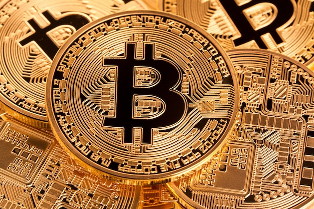 Gouden bitcoin munt