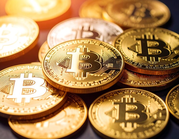 Gouden Bitcoin-munten