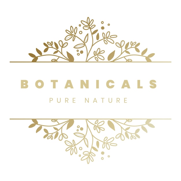 Gouden bloemenlogo png clipart professioneel ontwerp voor wellnessbedrijven