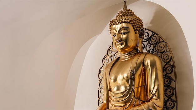 Gouden Boeddha geïsoleerd