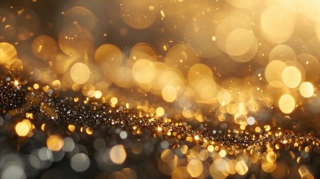 Gouden Bokeh lichten achtergrond