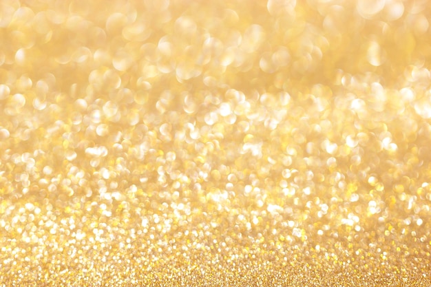 Gouden bokeh of glitter licht feestelijke achtergrond