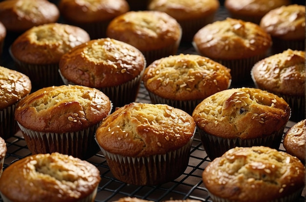 Gouden bruine muffins