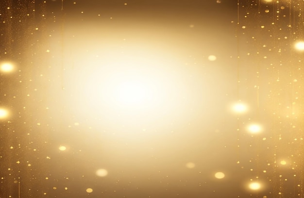 Gouden deeltjes regen Elegante feestelijke achtergrond Luxe gouden prijs achtergrond