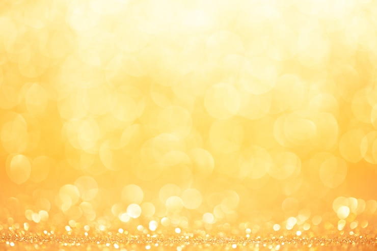 Foto gouden en geel bokeh-effect