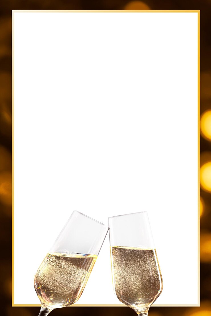 Foto gouden frame met fluiten png